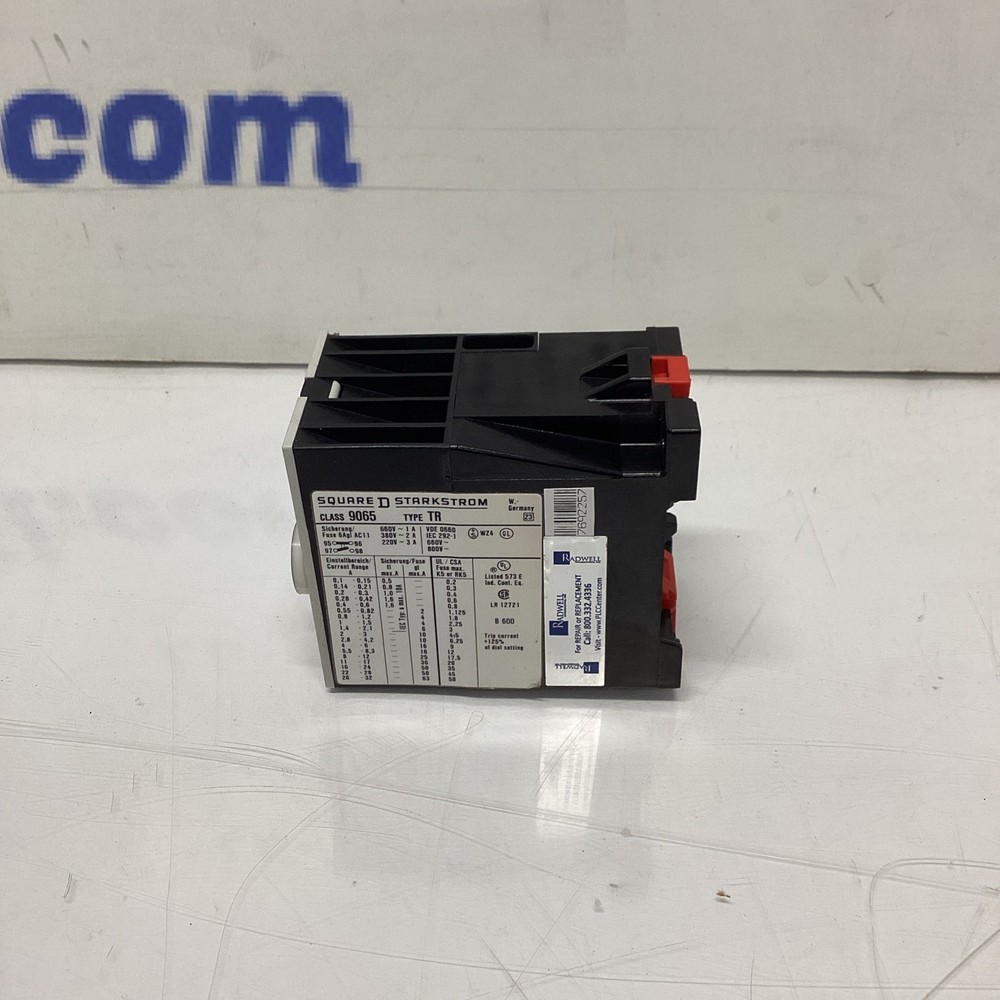 Square D Overload Relay 9065 Type TR 1.4 Q-585