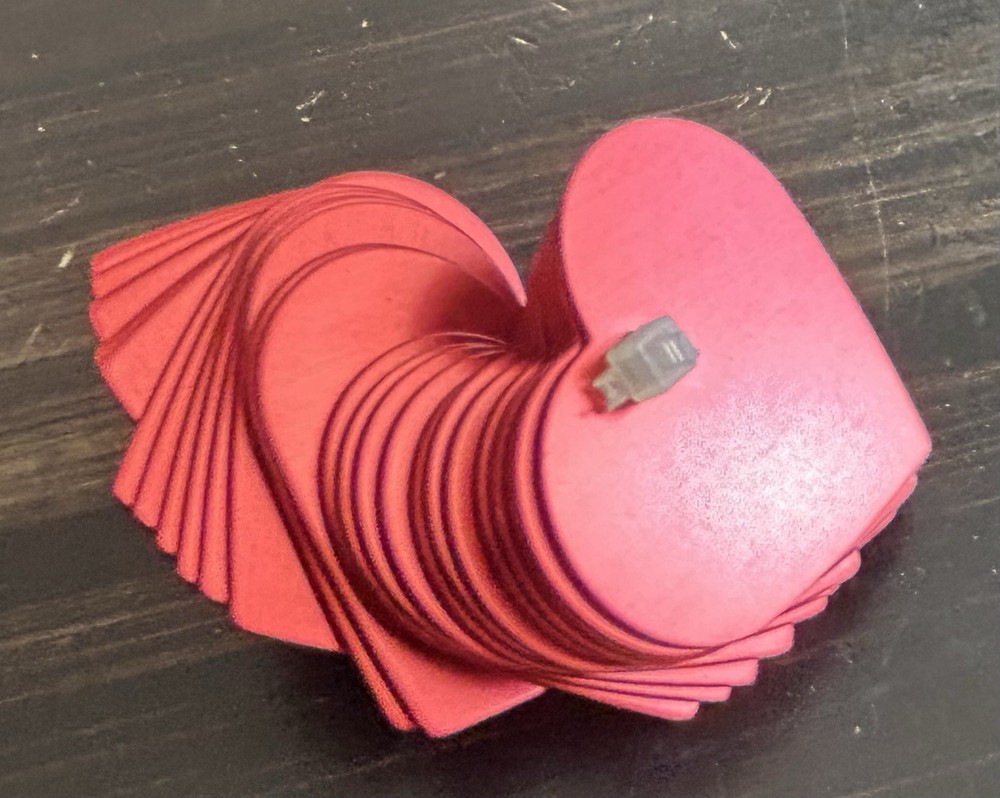 Heart Shaped Blank Pet Tags (RED) 25 Pack