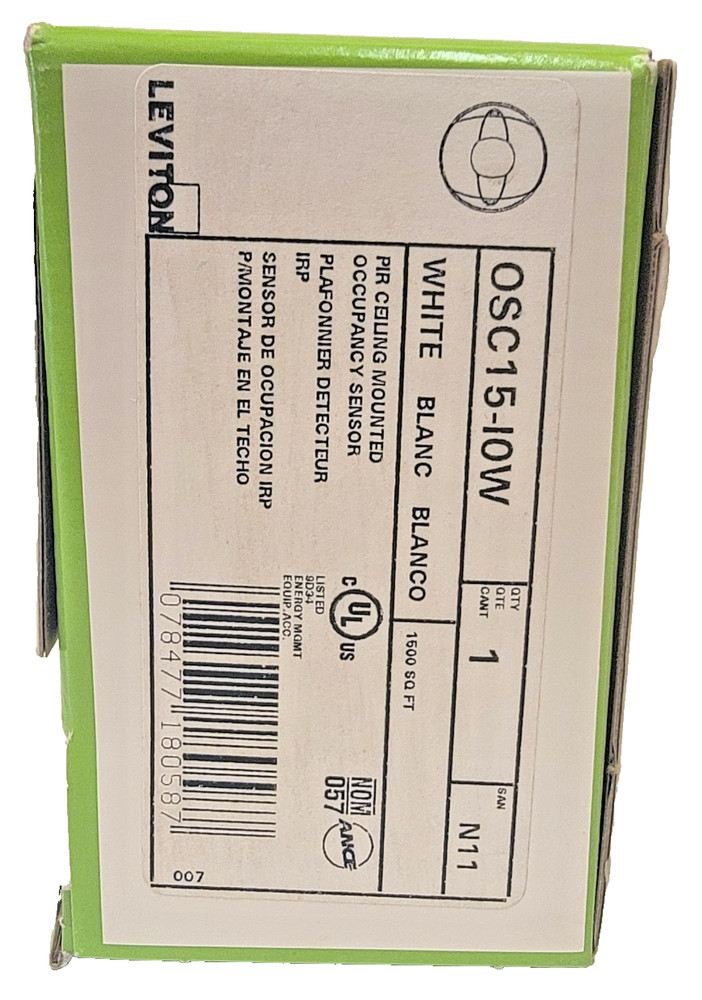 Leviton OSC15-I0W N11 PIR Ceiling Mounted Occupancy Sensor