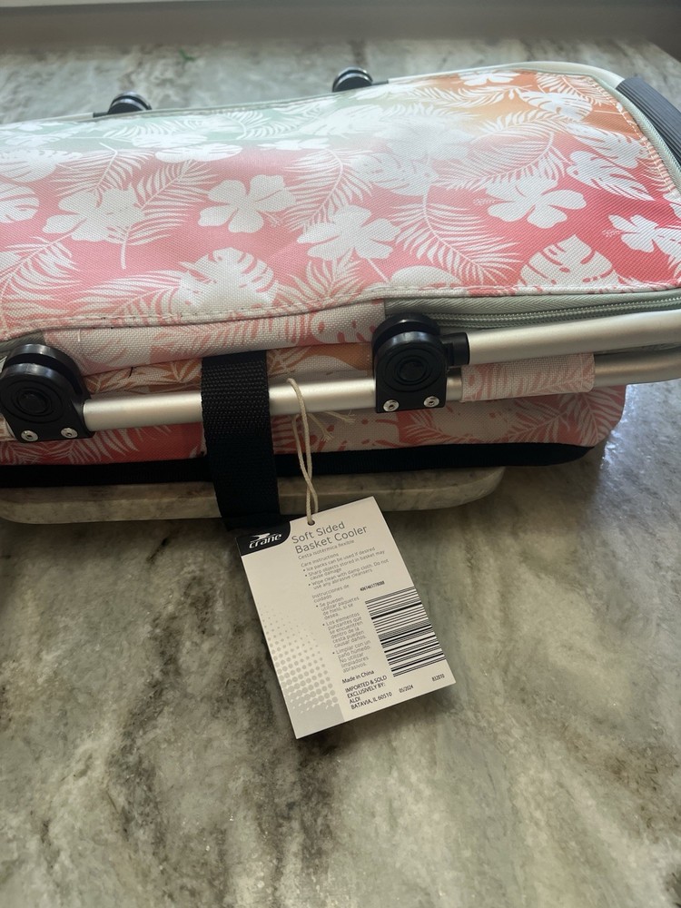 Crane Soft Sided Basket Cooler Collapsible Insulated