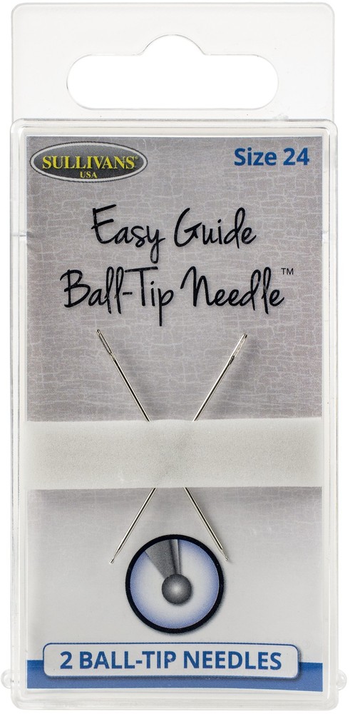 Sullivans Easy Guide Ball-Tip Needles 2/Pkg-Size 24 (40mm)