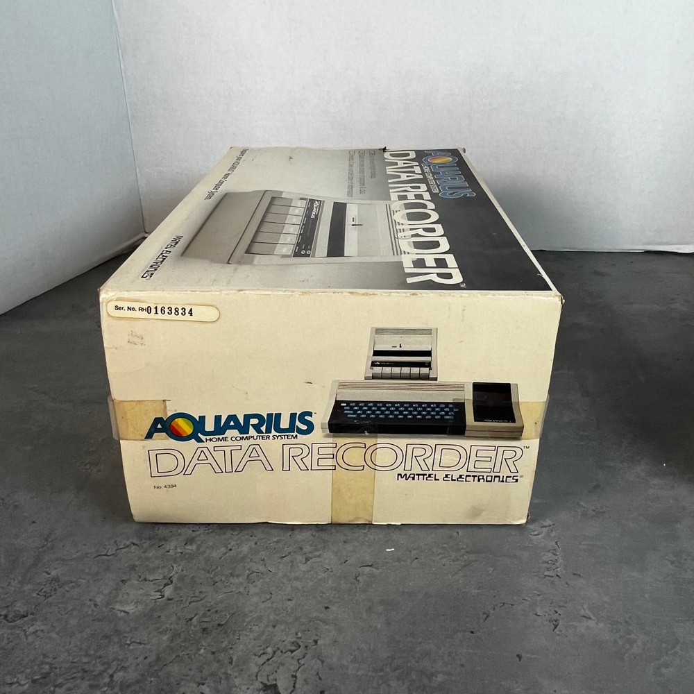 Mattel Electronics Aquarius Data Recorder 4394 Vintage Home Computer System New