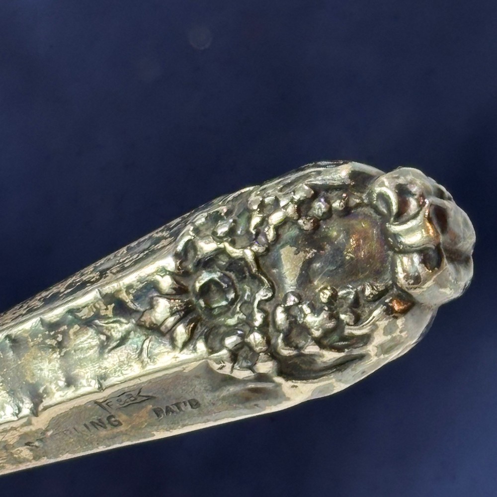 Antique Foster & Bailey Button Hook Sterling Silver Handle Lace Puller