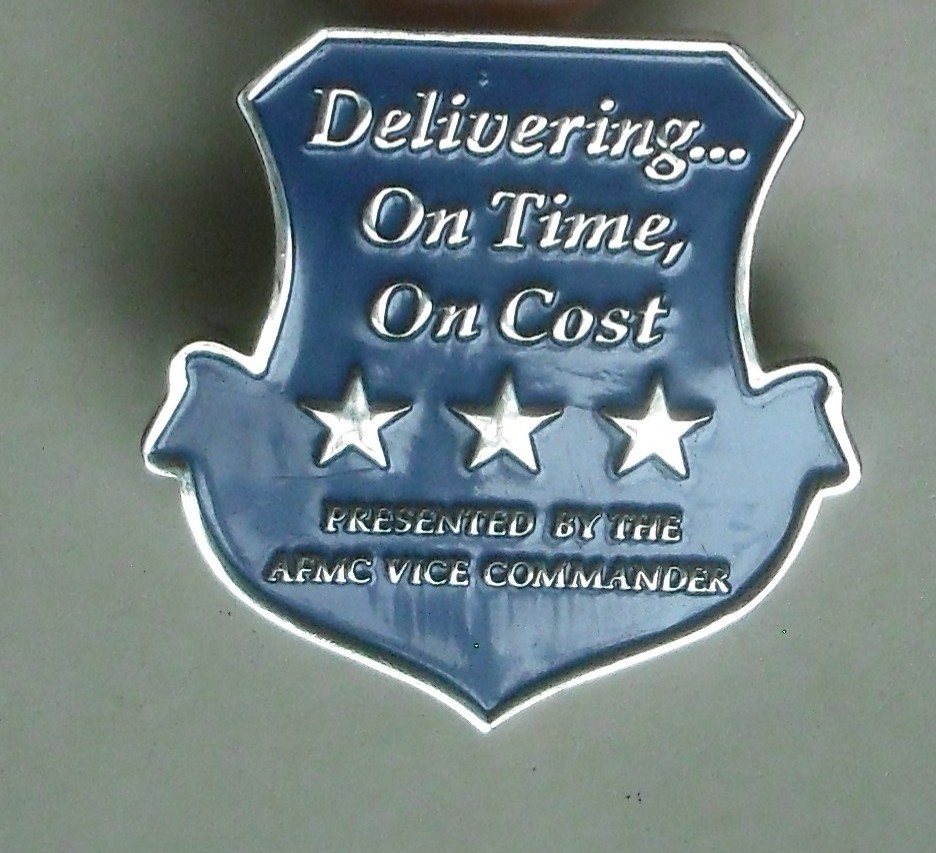 Air Force Materiel Command Challenge Coin Shield Shape Delivering On Time