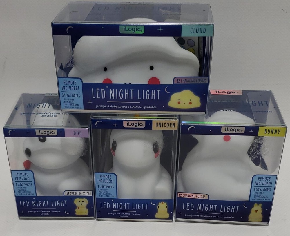 Ilogic 'Bunny' Led Night Light, 3 Light Modes, 12 Changing Colors