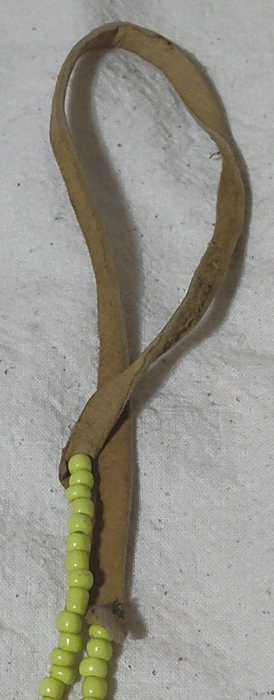 Native American Beaded Turtle Necklace 19" D21