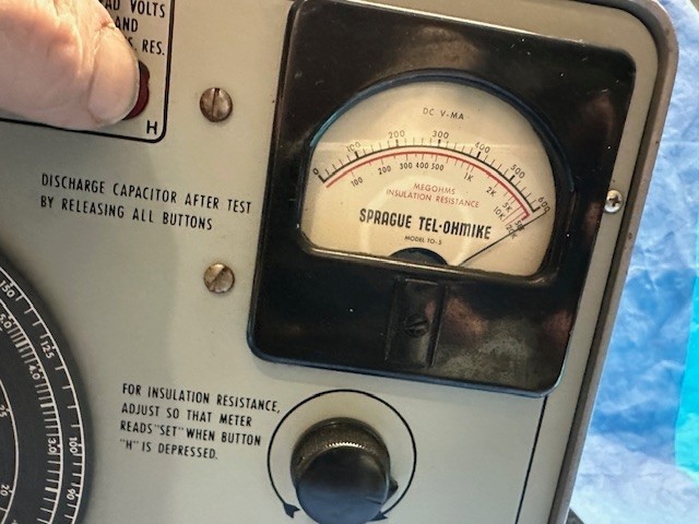 Sprague Tel-Ohmike TO-5 capacitor analyzer