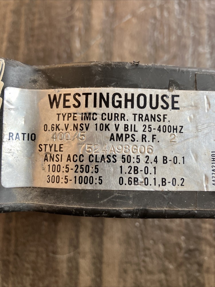 Westinghouse 7524A98G06 Current Transformer