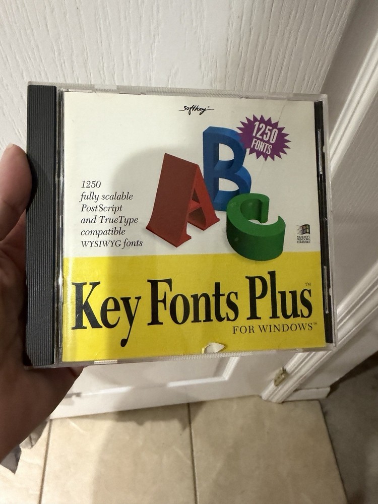 Key Fonts Plus Windows + Kid Fonts & Icons Win/Mac True Type / PostScript
