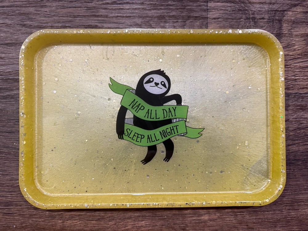 Sloth Nap All Day Serving/Rolling Tray
