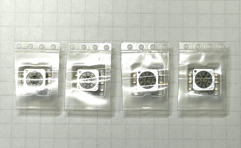 NKK Rotary switch ND3-FR10P-TP 4pcs, new