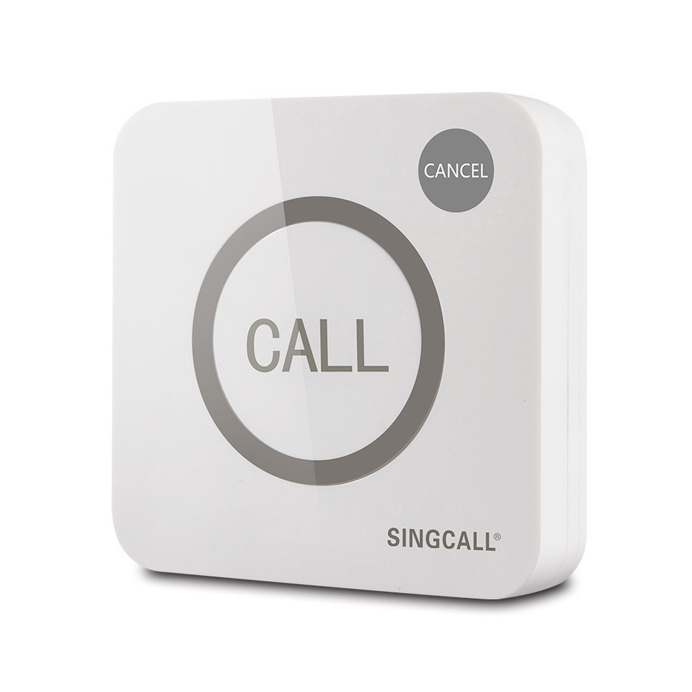 SINGCALL Wireless 2 Pcs Sound Strobe Flash Siren Security System with 4 Pagers