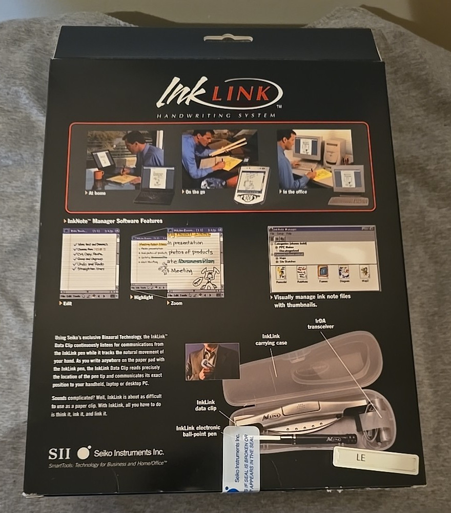 VINTAGE Seiko InkLink Handwriting System