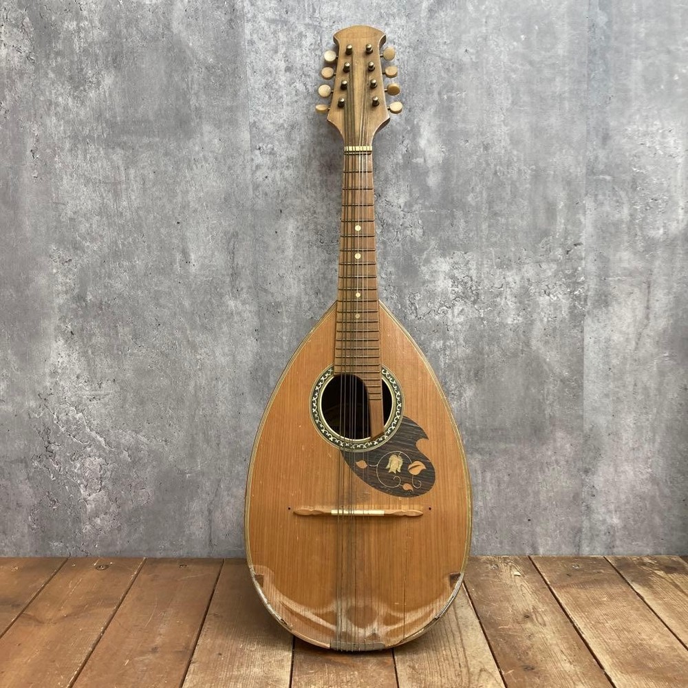 E-Wall [Rare] Antique Mandolin Bowl Back Stringed Instrument Current Item