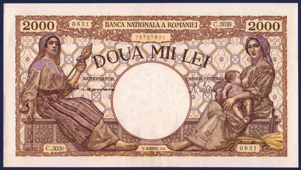 ROMANIA - P53 - 2000 Lei - 1944 - UNCIRCULATED