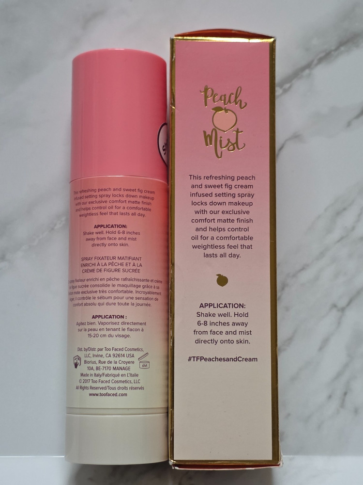 Too Faced PEACH MIST Mattifying Setting Spray (4 oz.)
