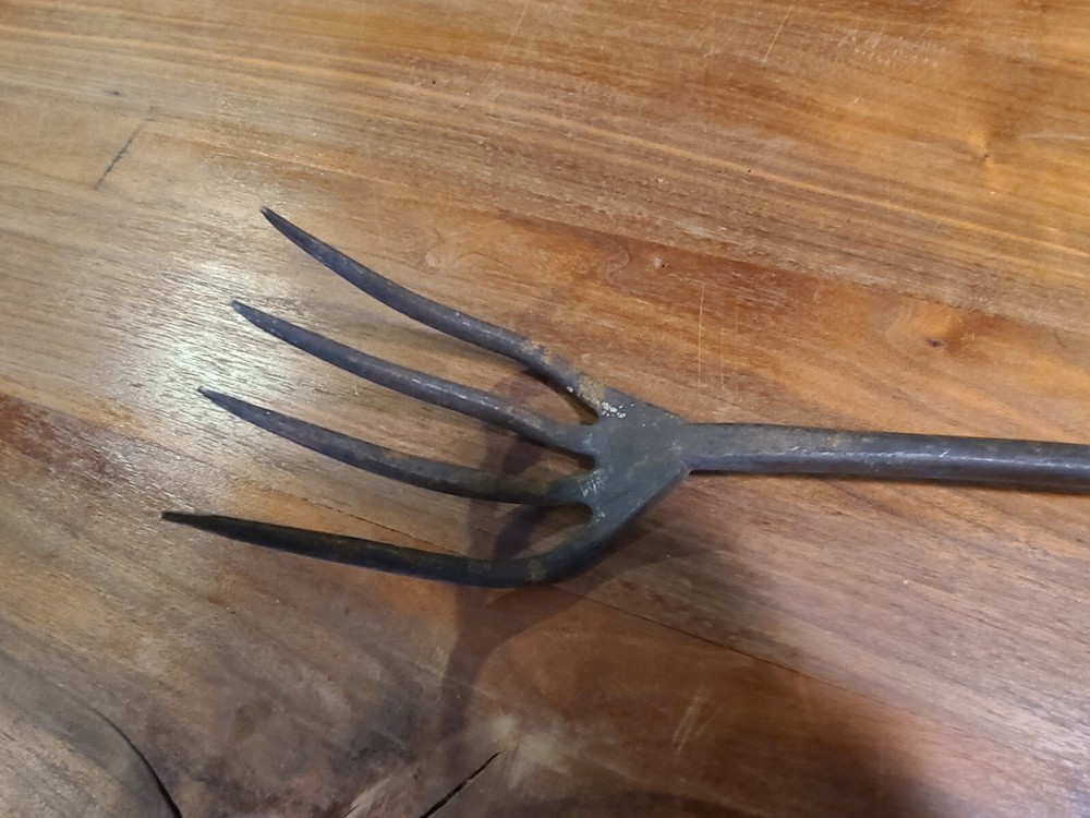 Blacksmith Campfire Fireplace Fork Barbecue Marshmellow Wrought Iron E C Stuck