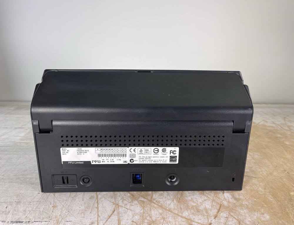 FUJITSU SCANSCAP IX500 DOCUMENT SCANNER (NO POWER SUPPLY)