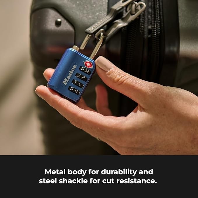 Candado TSA Master Lock con combinación de palabras ajustable