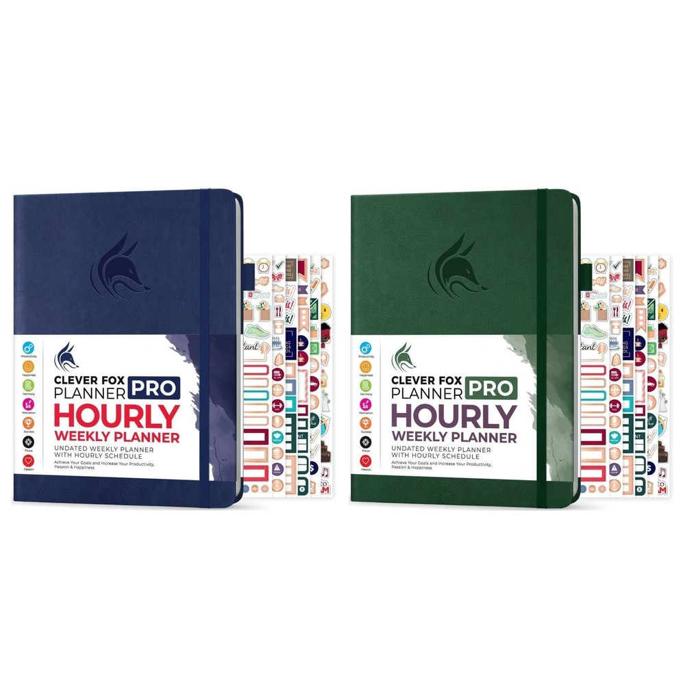 Clever Fox Hourly Planner PRO Schedule Weekly Planner A4