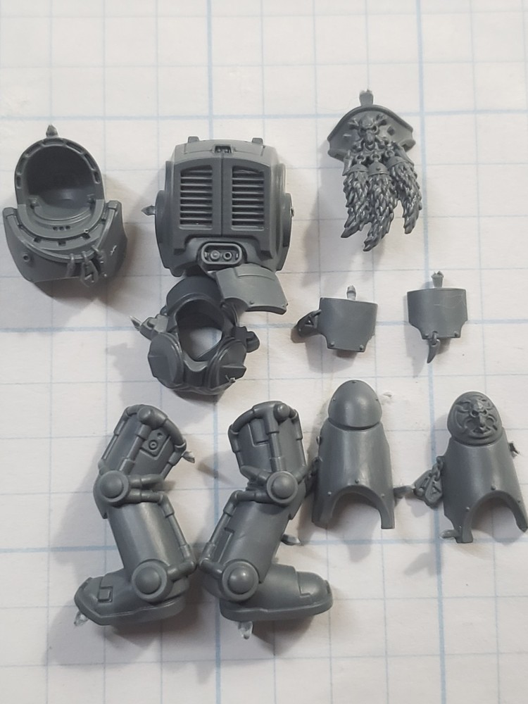 40k Space Wolves Bits Wolf Guard Terminator Armored Torso Legs Set #92