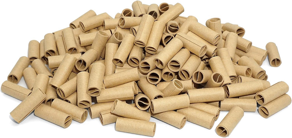 500 PCS Pre Rolled Filter Tips 6mm Unbleached Paper Rolling Tips Bottle