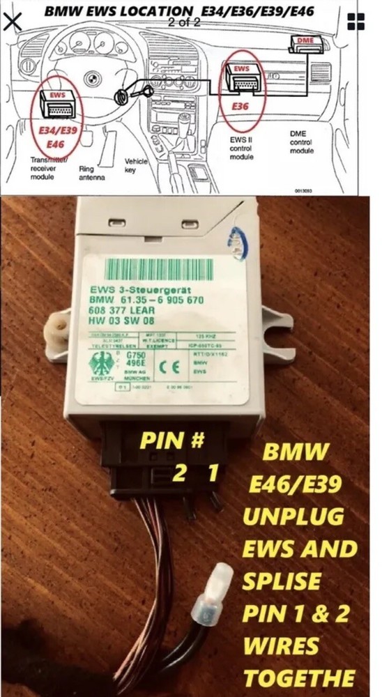 BMW MS45.1 SIEMENS DME E46 E39 E83 EWS DELETE PLUG & PLAY WHOLE UNIT