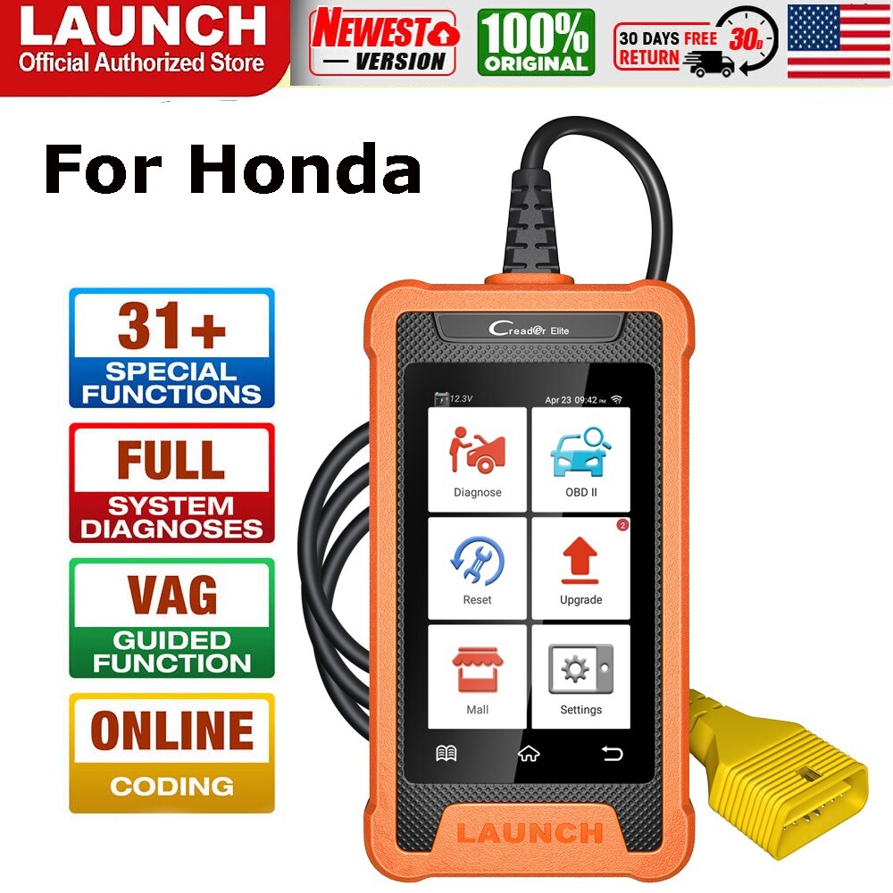 LAUNCH Creader Elite For HONDA Code Reader Bidirectional Diagnostic Tool Scanner