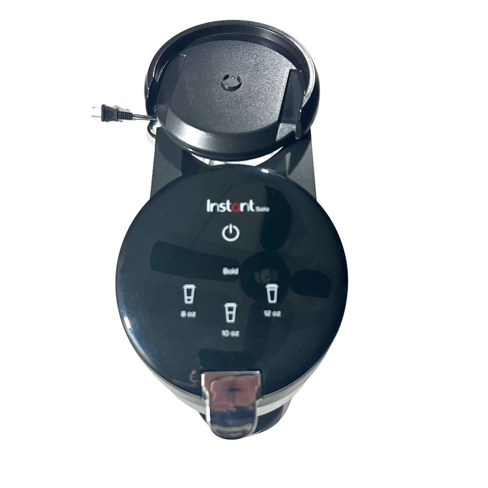 Instant Solo Single Server Black Silver Coffee Maker Model SSCM-1000 Working EUC