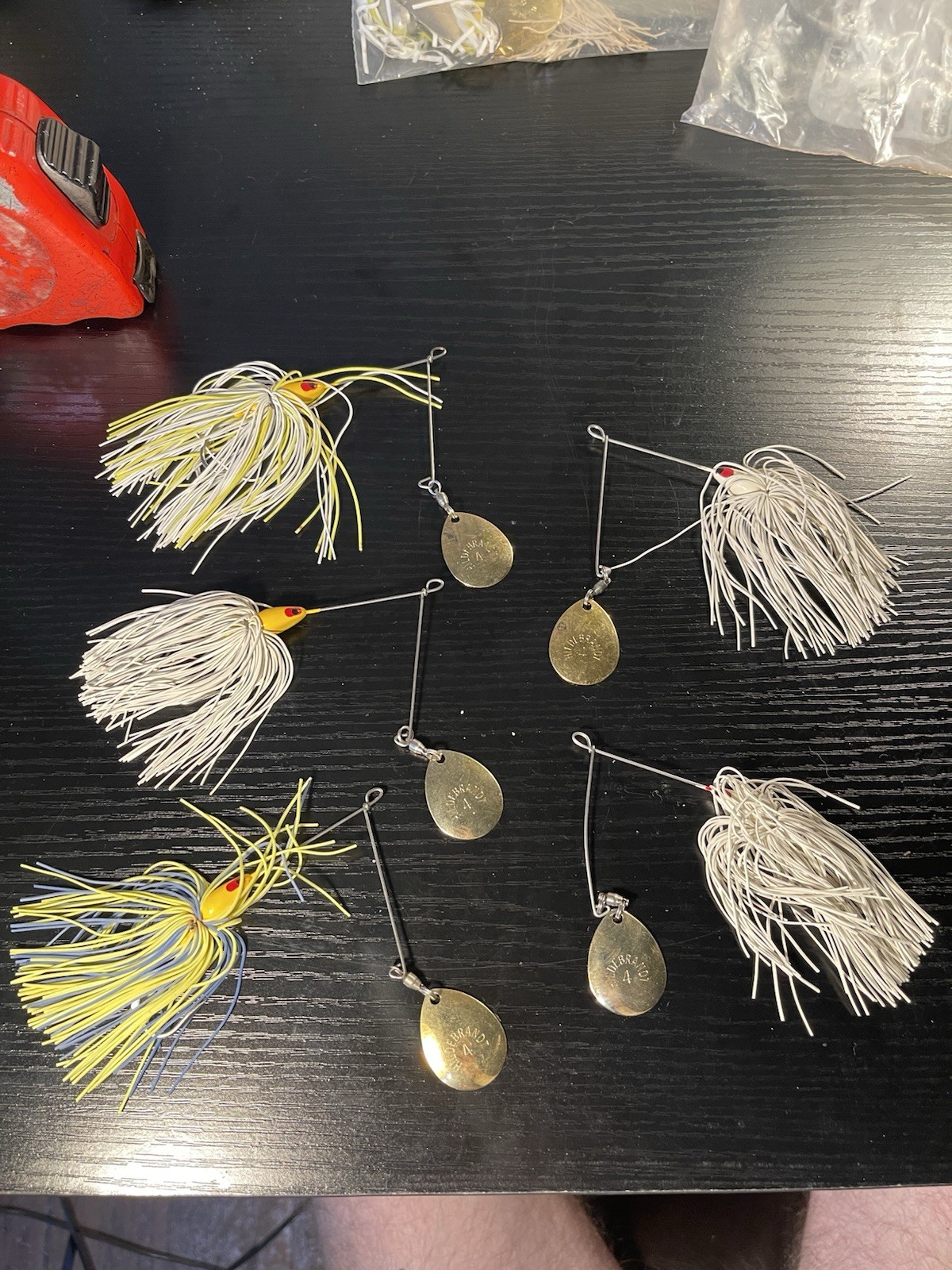 Lot of 5 #4 Hildebrandt Fishing Lures Spinnerbait See Photos Vintage Used