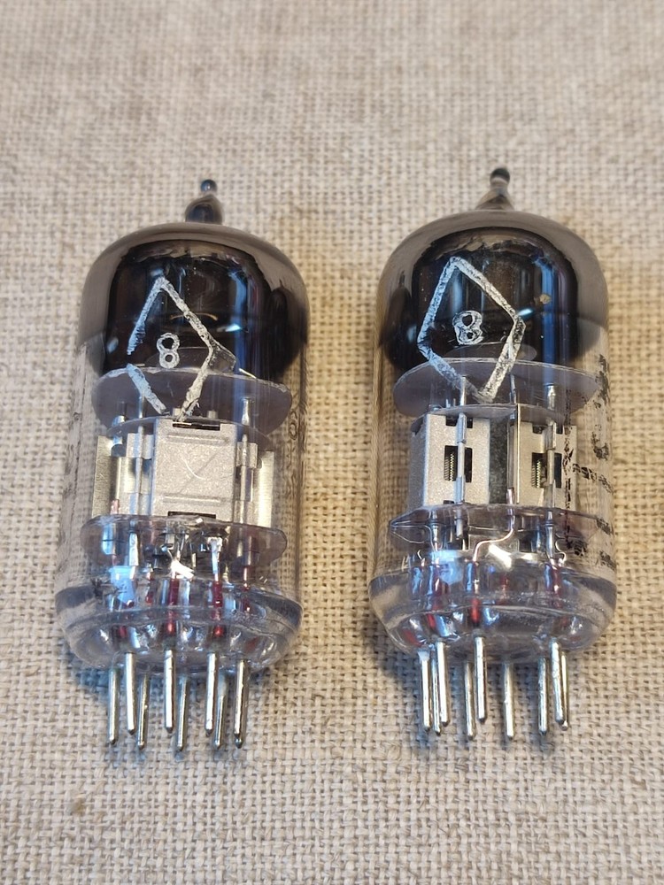 2 pcs. 6N2P-EV Voskhod / ECC83 Double Triode Tubes 1970-x  , Rare
