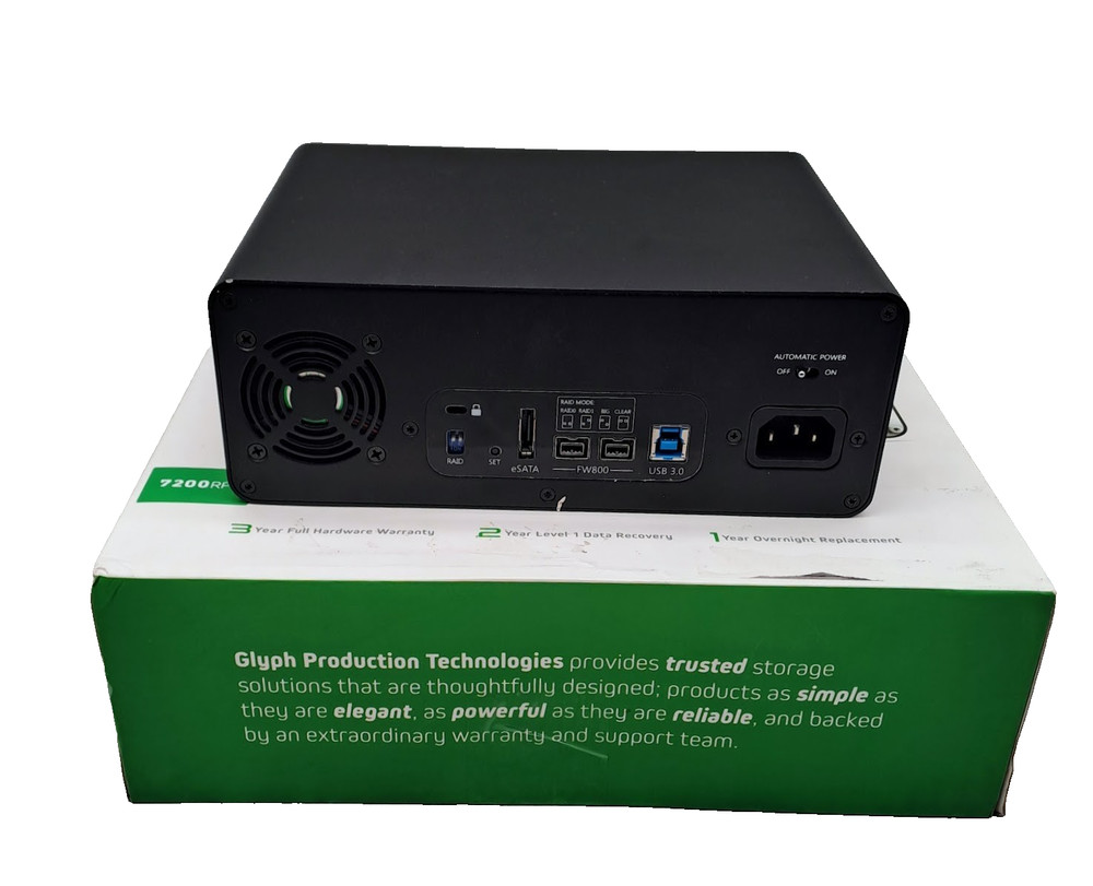 Glyph StudioRaid 4TB External HDD with Power adapter