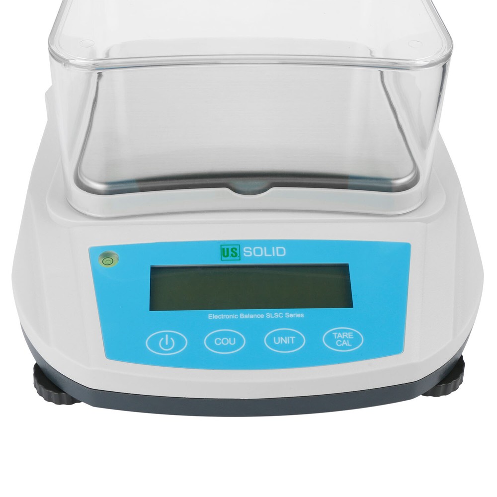 U.S. Solid Analytical Balance 1000 x 0.01 g 10mg Precision Scale RS232 Interface