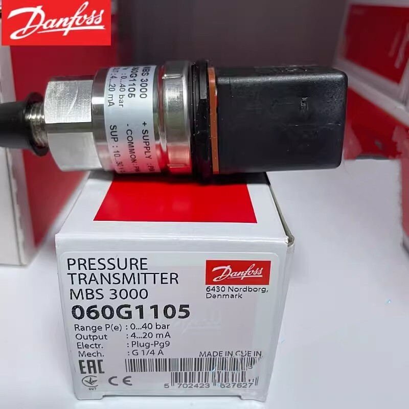 1pcs Danfoss Pressure Transmitter Sensor MBS3000 060G1105（0-40bar）