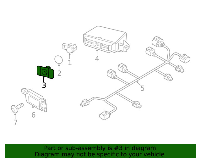 Genuine Volkswagen Bracket 5C5-919-491