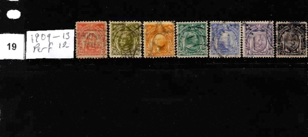 Philippines stamps-  1909 -13     Perf 12