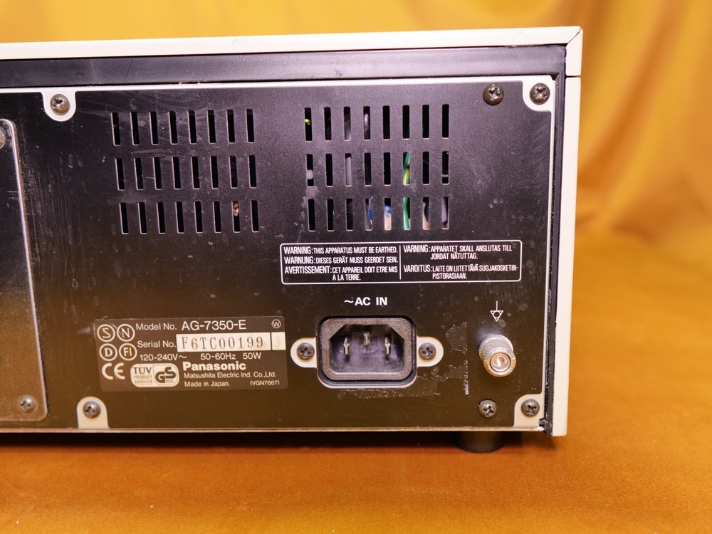 Panasonic AG-7350 Video Cassette Recorder