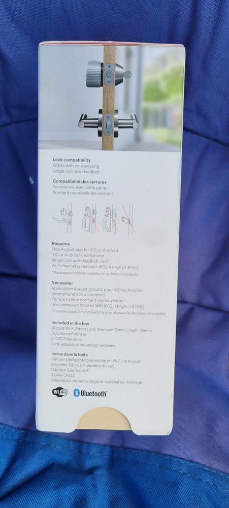 august wifi smart lock silver