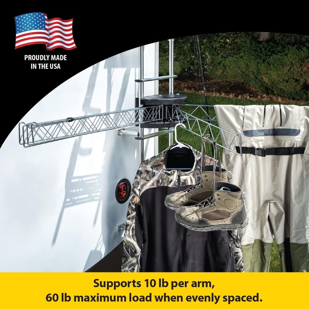 Stromberg Carlson Extend-A-Line 35" Long Versatile Swing Arm Drying Rack