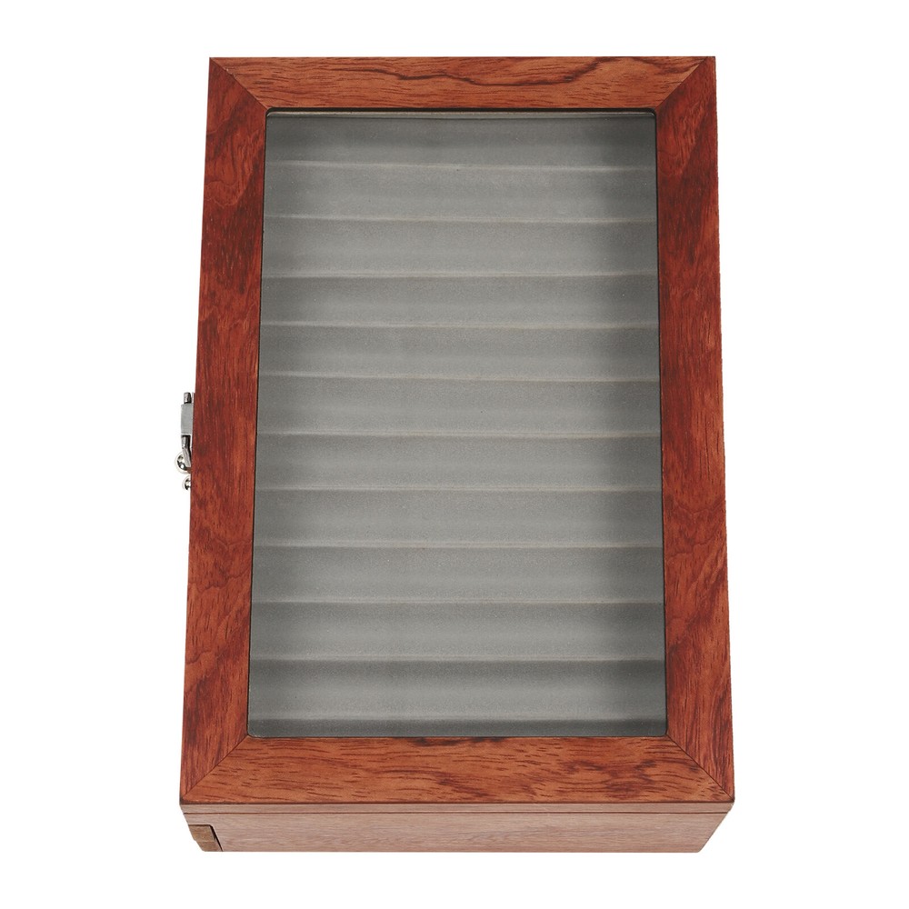 Log Color Pen Display Case 34 Slots Pen Display Case Holder Rectangular Retro US