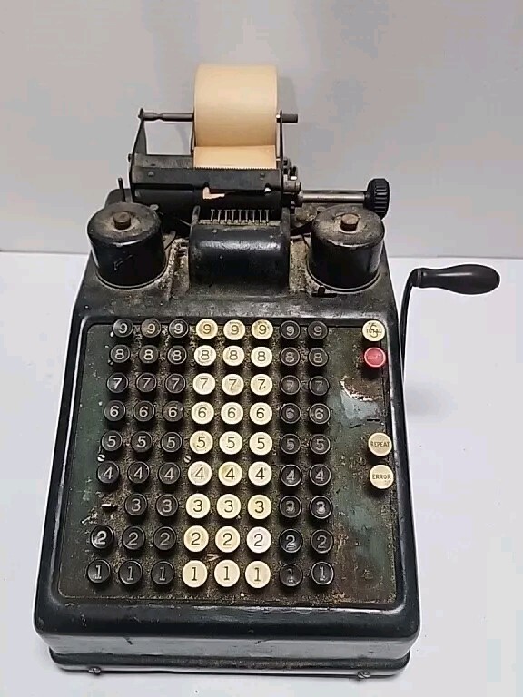 Antique Burroughs Portable Adding Machine