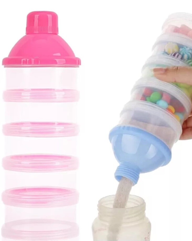 4 layer Portable Formula/ Snacks Dispenser Bpa free