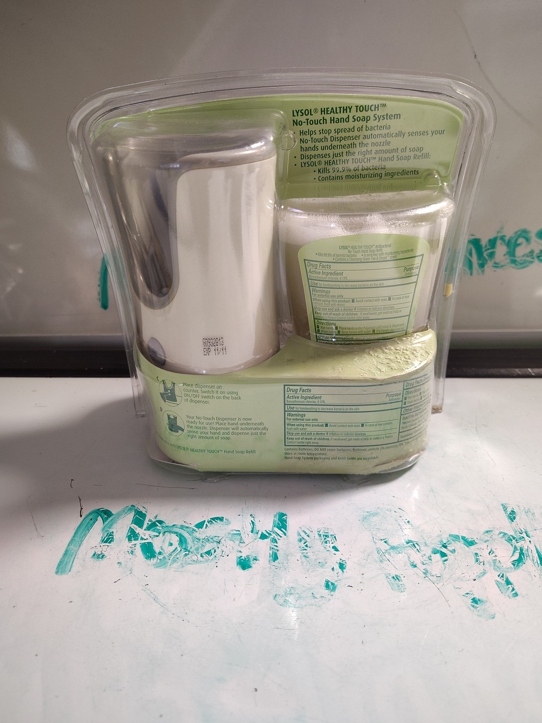 Lysol No Touch Hand Soap Dispenser System Green Tea & Ginger Scent Discontinued