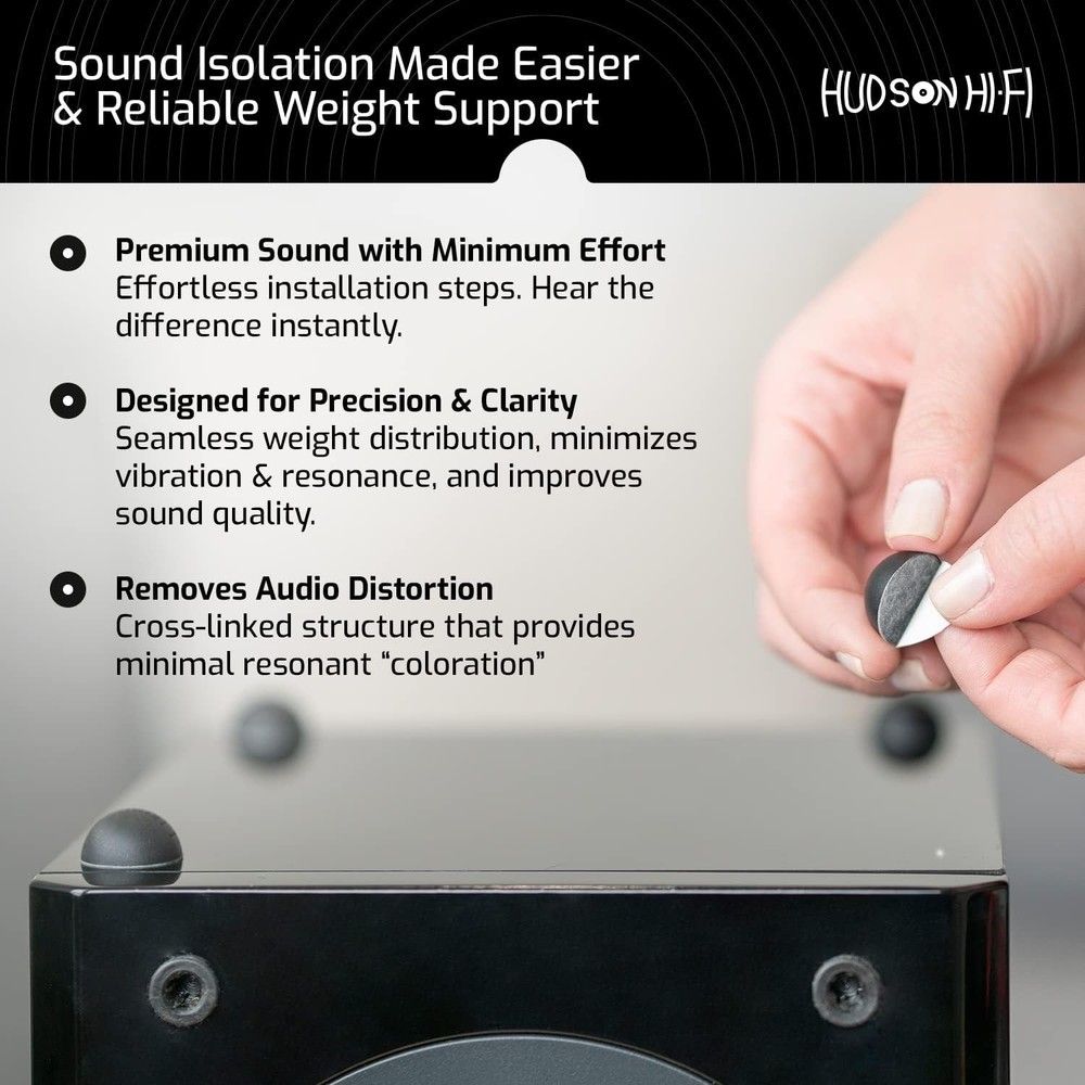 16-Pack Platinum Silicone Speaker Isolation Pads