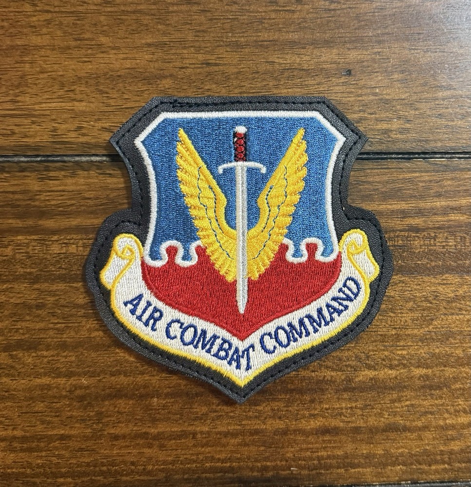 USAF Air Combat Command Leather Jacket Patch, Flight Jacket Insignia, ACC