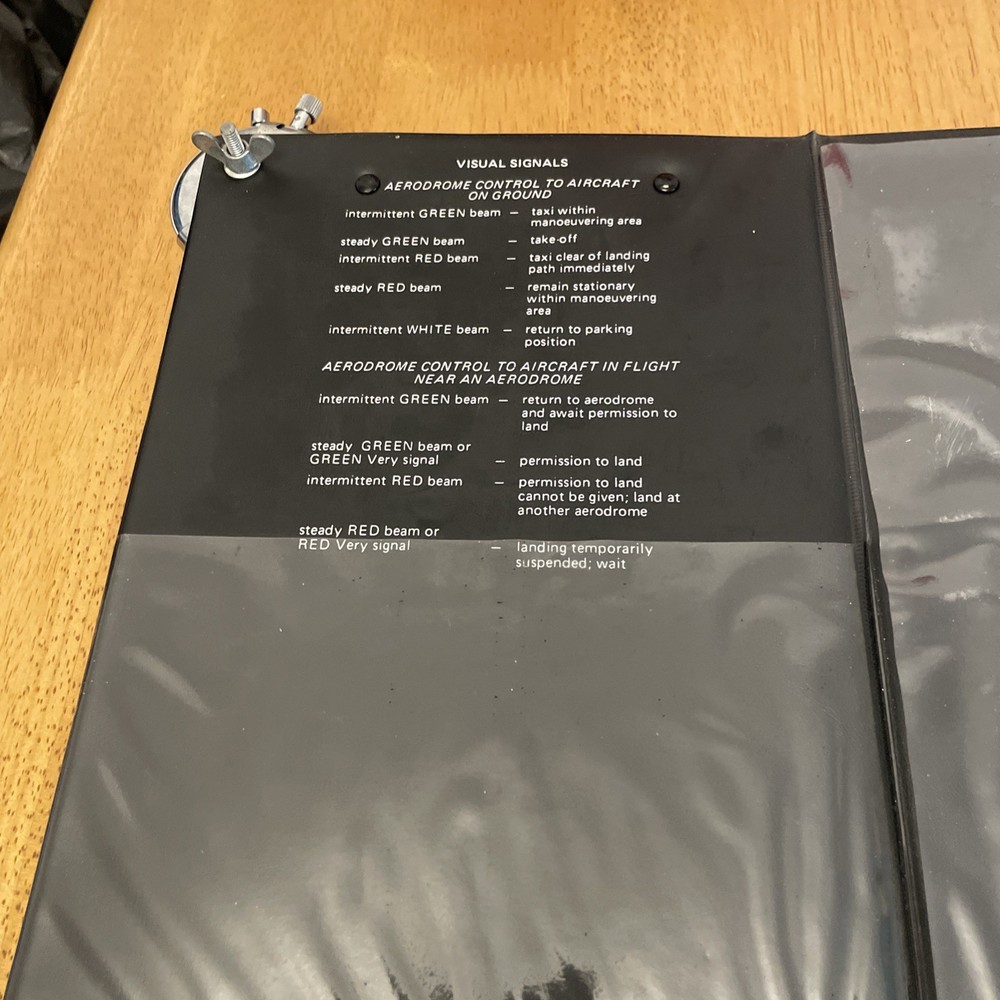 VFR Flight Log Pad/sheets With Working Stop Watch, 1989 Vintage