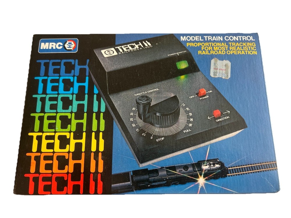 MRC Tech II Rail Power 1400 Model Train Control In Box Untested