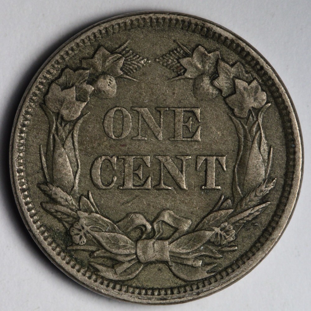 1858 SL Flying Eagle Cent Penny XF+ E129 TUFG
