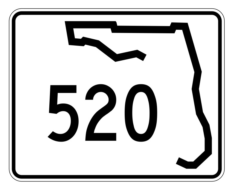 Florida State Road 520 Sticker Decal