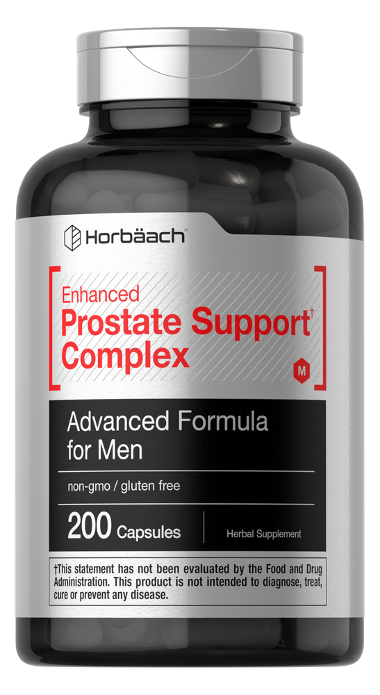 Prostate Supplement for Men | 200 Capsules | Enhanced Herbal Complex | Horbaach